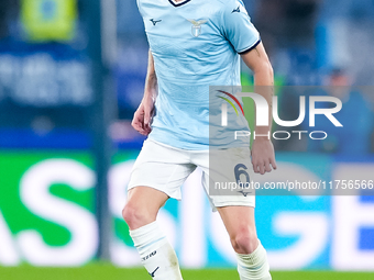 Nicolo' Rovella of SS Lazio during the Serie A Enilive match between SS Lazio and Cagliari Calcio at Stadio Olimpico on November 4, 2024 in...