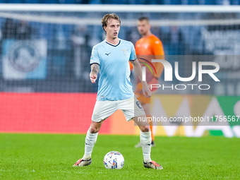 Nicolo' Rovella of SS Lazio during the Serie A Enilive match between SS Lazio and Cagliari Calcio at Stadio Olimpico on November 4, 2024 in...