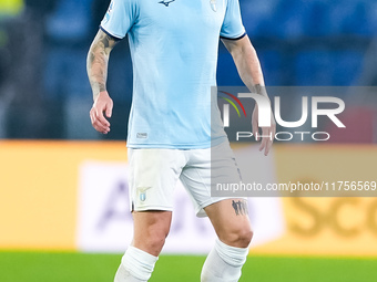 Alessio Romagnoli of SS Lazio during the Serie A Enilive match between SS Lazio and Cagliari Calcio at Stadio Olimpico on November 4, 2024 i...