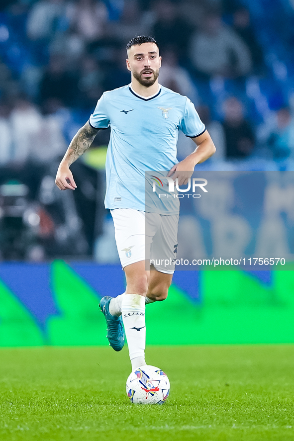 Mario Gila of SS Lazio during the Serie A Enilive match between SS Lazio and Cagliari Calcio at Stadio Olimpico on November 4, 2024 in Rome,...