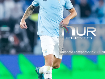 Mario Gila of SS Lazio during the Serie A Enilive match between SS Lazio and Cagliari Calcio at Stadio Olimpico on November 4, 2024 in Rome,...