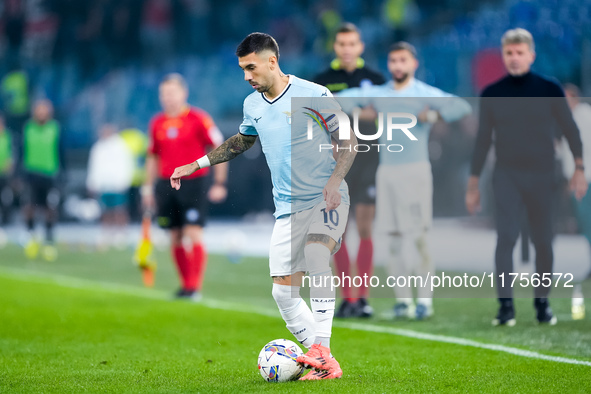 Mattia Zaccagni of SS Lazio during the Serie A Enilive match between SS Lazio and Cagliari Calcio at Stadio Olimpico on November 4, 2024 in...