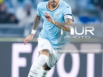 Mattia Zaccagni of SS Lazio during the Serie A Enilive match between SS Lazio and Cagliari Calcio at Stadio Olimpico on November 4, 2024 in...