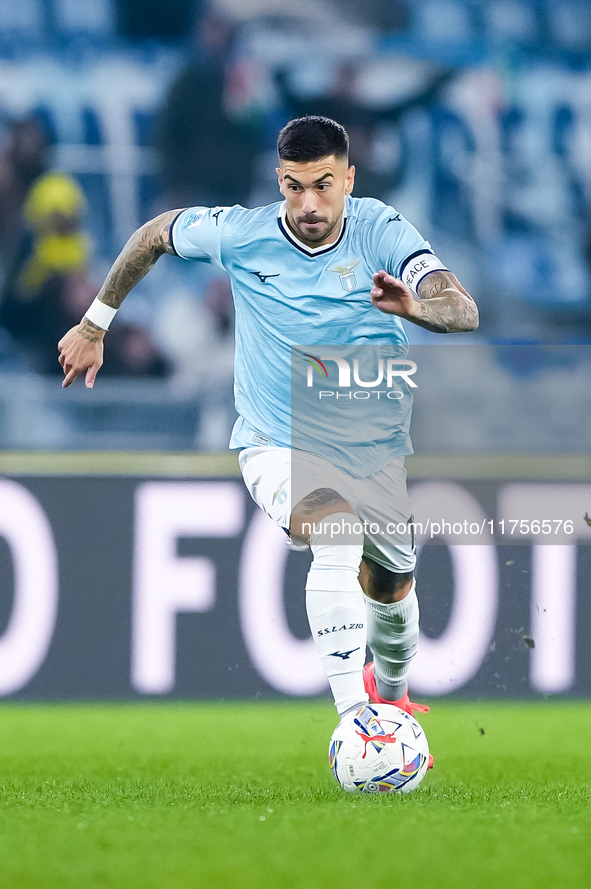 Mattia Zaccagni of SS Lazio during the Serie A Enilive match between SS Lazio and Cagliari Calcio at Stadio Olimpico on November 4, 2024 in...