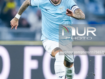 Mattia Zaccagni of SS Lazio during the Serie A Enilive match between SS Lazio and Cagliari Calcio at Stadio Olimpico on November 4, 2024 in...