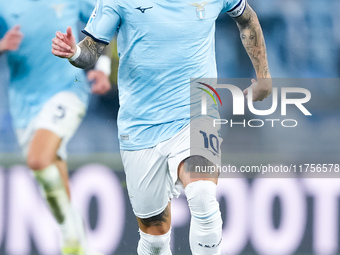 Mattia Zaccagni of SS Lazio during the Serie A Enilive match between SS Lazio and Cagliari Calcio at Stadio Olimpico on November 4, 2024 in...