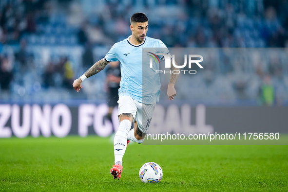 Mattia Zaccagni of SS Lazio during the Serie A Enilive match between SS Lazio and Cagliari Calcio at Stadio Olimpico on November 4, 2024 in...