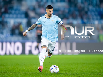 Mattia Zaccagni of SS Lazio during the Serie A Enilive match between SS Lazio and Cagliari Calcio at Stadio Olimpico on November 4, 2024 in...