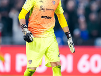 Simone Scuffet of Cagliari Calcio looks on during the Serie A Enilive match between SS Lazio and Cagliari Calcio at Stadio Olimpico on Novem...