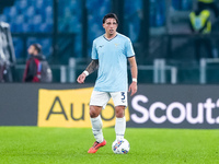 Luca Pellegrini of SS Lazio during the Serie A Enilive match between SS Lazio and Cagliari Calcio at Stadio Olimpico on November 4, 2024 in...