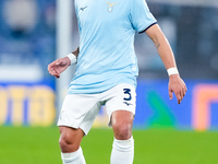 Luca Pellegrini of SS Lazio during the Serie A Enilive match between SS Lazio and Cagliari Calcio at Stadio Olimpico on November 4, 2024 in...