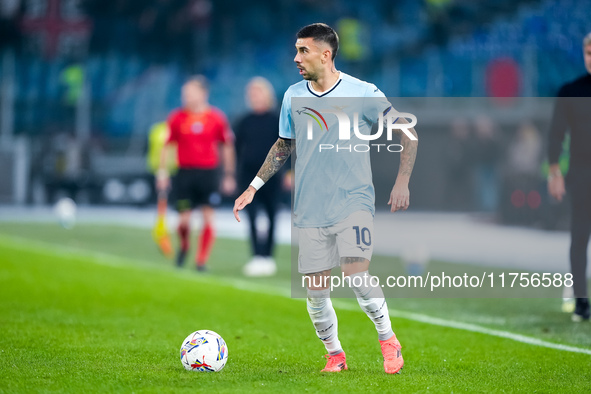 Mattia Zaccagni of SS Lazio during the Serie A Enilive match between SS Lazio and Cagliari Calcio at Stadio Olimpico on November 4, 2024 in...