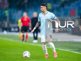 Mattia Zaccagni of SS Lazio during the Serie A Enilive match between SS Lazio and Cagliari Calcio at Stadio Olimpico on November 4, 2024 in...