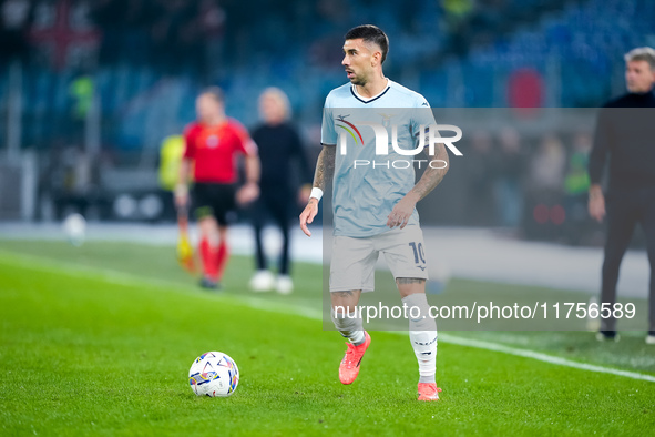 Mattia Zaccagni of SS Lazio during the Serie A Enilive match between SS Lazio and Cagliari Calcio at Stadio Olimpico on November 4, 2024 in...