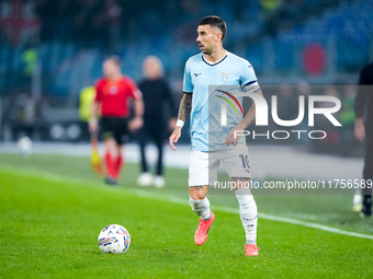 Mattia Zaccagni of SS Lazio during the Serie A Enilive match between SS Lazio and Cagliari Calcio at Stadio Olimpico on November 4, 2024 in...