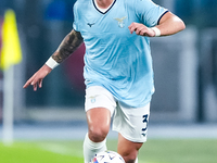 Luca Pellegrini of SS Lazio during the Serie A Enilive match between SS Lazio and Cagliari Calcio at Stadio Olimpico on November 4, 2024 in...