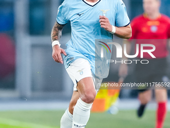 Luca Pellegrini of SS Lazio during the Serie A Enilive match between SS Lazio and Cagliari Calcio at Stadio Olimpico on November 4, 2024 in...