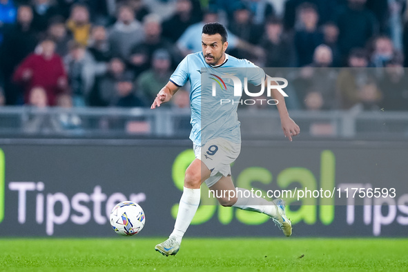 Pedro of SS Lazio during the Serie A Enilive match between SS Lazio and Cagliari Calcio at Stadio Olimpico on November 4, 2024 in Rome, Ital...