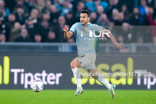 Pedro of SS Lazio during the Serie A Enilive match between SS Lazio and Cagliari Calcio at Stadio Olimpico on November 4, 2024 in Rome, Ital...