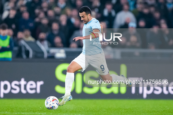 Pedro of SS Lazio during the Serie A Enilive match between SS Lazio and Cagliari Calcio at Stadio Olimpico on November 4, 2024 in Rome, Ital...