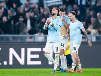 Taty Castellanos of SS Lazio greets the fans at the end of  the Serie A Enilive match between SS Lazio and Cagliari Calcio at Stadio Olimpic...