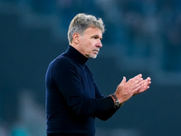 Marco Baroni head coach of SS Lazio greets the fans at the end of  the Serie A Enilive match between SS Lazio and Cagliari Calcio at Stadio...