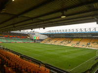 A general view of Norwich City Football Club stadium before the Sky Bet Championship match between Norwich City and Bristol City at Carrow R...