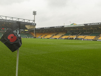 A general view of Norwich City Football Club stadium before the Sky Bet Championship match between Norwich City and Bristol City at Carrow R...