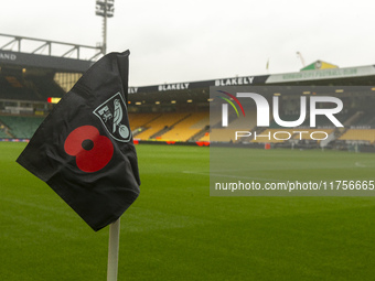 A general view of Norwich City Football Club stadium before the Sky Bet Championship match between Norwich City and Bristol City at Carrow R...