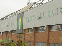 A general view of Norwich City Football Club stadium before the Sky Bet Championship match between Norwich City and Bristol City at Carrow R...