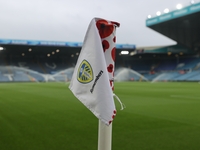 Remembrance corner flags are at Elland Road before the Sky Bet Championship match between Leeds United and Queens Park Rangers in Leeds, Uni...