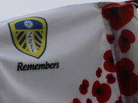 Remembrance corner flags are at Elland Road before the Sky Bet Championship match between Leeds United and Queens Park Rangers in Leeds, Uni...