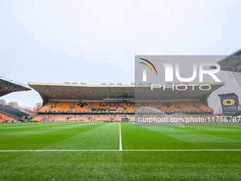 A general view of the ground during the Premier League match between Wolverhampton Wanderers and Southampton at Molineux in Wolverhampton, E...