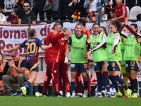 Giada Greggi of A.S. Roma Femminile celebrates after scoring the goal of 1-0 during the 9th day of the Serie A Femminile eBay Championship b...