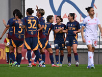 Giada Greggi of A.S. Roma Femminile celebrates after scoring the goal of 1-0 during the 9th day of the Serie A Femminile eBay Championship b...