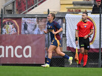 Giada Greggi of A.S. Roma Femminile celebrates after scoring the goal of 1-0 during the 9th day of the Serie A Femminile eBay Championship b...