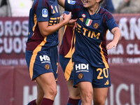 Giada Greggi of A.S. Roma Femminile celebrates after scoring the goal of 1-0 during the 9th day of the Serie A Femminile eBay Championship b...