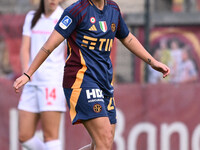 Giada Greggi of A.S. Roma Femminile celebrates after scoring the goal of 1-0 during the 9th day of the Serie A Femminile eBay Championship b...