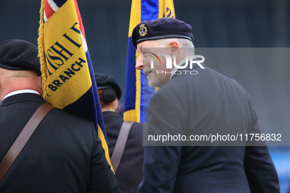 The Royal British Legion rehearses remembrance commemorations before the Sky Bet Championship match between Leeds United and Queens Park Ran...