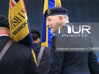 The Royal British Legion rehearses remembrance commemorations before the Sky Bet Championship match between Leeds United and Queens Park Ran...