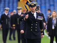 The Royal British Legion rehearses remembrance commemorations before the Sky Bet Championship match between Leeds United and Queens Park Ran...