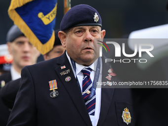 The Royal British Legion rehearses remembrance commemorations before the Sky Bet Championship match between Leeds United and Queens Park Ran...