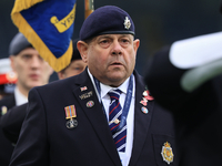 The Royal British Legion rehearses remembrance commemorations before the Sky Bet Championship match between Leeds United and Queens Park Ran...