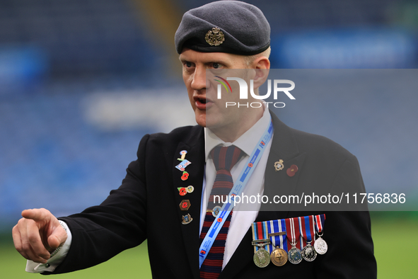 The Royal British Legion rehearses remembrance commemorations before the Sky Bet Championship match between Leeds United and Queens Park Ran...