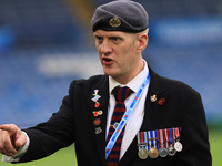 The Royal British Legion rehearses remembrance commemorations before the Sky Bet Championship match between Leeds United and Queens Park Ran...