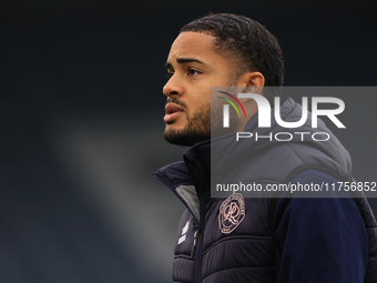 Jonathan Varane (QPR) stands before the Sky Bet Championship match between Leeds United and Queens Park Rangers at Elland Road in Leeds, Eng...