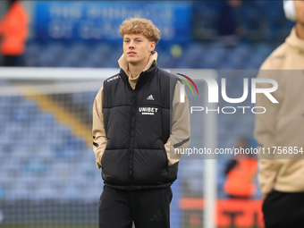 Sam Chambers (Leeds United) stands before the Sky Bet Championship match between Leeds United and Queens Park Rangers at Elland Road in Leed...