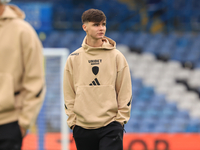 Charlie Crew (Leeds United) before the Sky Bet Championship match between Leeds United and Queens Park Rangers at Elland Road in Leeds, Unit...