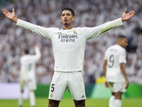 Jude Bellingham of Real Madrid CF celebrates his goal during the La Liga EA Sports 2024/25 football match between Real Madrid CF and CA Osas...