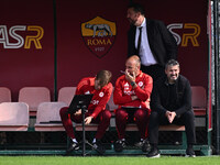 Alessandro Spugna coaches A.S. Roma Femminile during the 9th day of the Serie A Femminile eBay Championship between A.S. Roma and A.C.F. Fio...